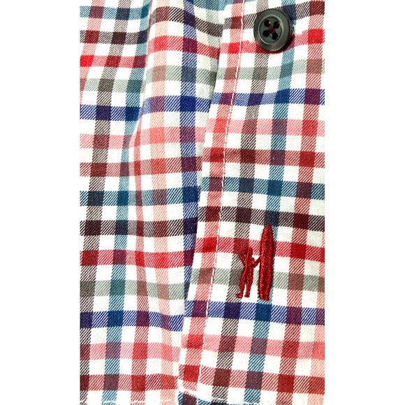 Johnnie-O Shirt Mens 2XL Hangin' Out Malibu Red Long Sleeve Button Down Preppy - Picture 4 of 10